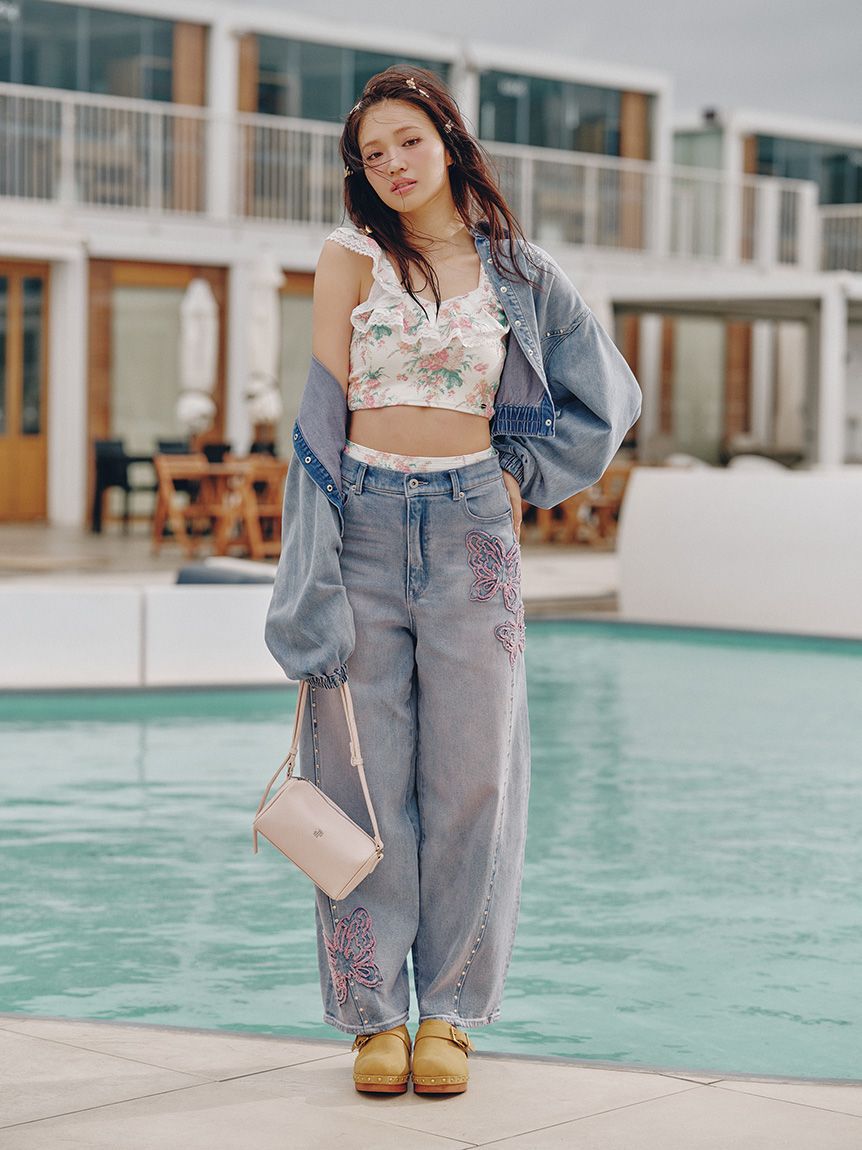 LILY BROWN「【LILY BROWN&times;ANNA SUI】バタフライ＆ローズヘアクリップセット」|ヘアバンド|
