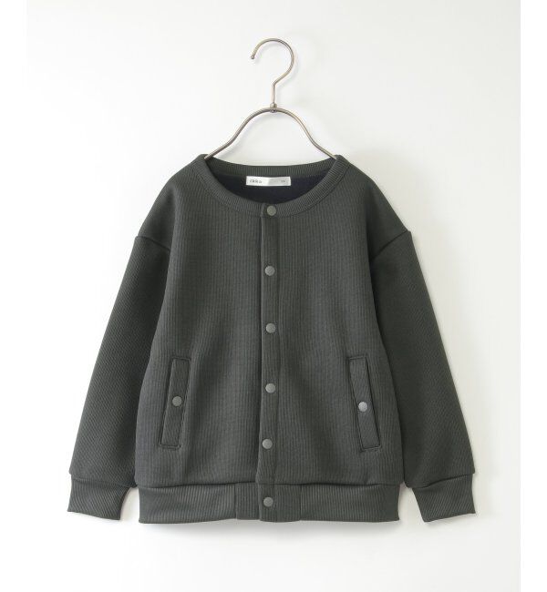 ikka kids「ボンディングクルーカーデブルゾン」|その他|カーキ