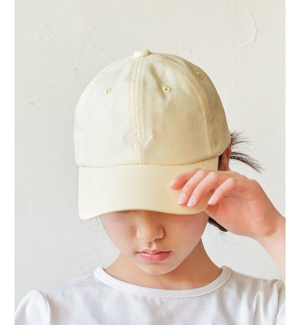 ikka kids「シャンブレー後ろ花リボンキャップ」|その他|