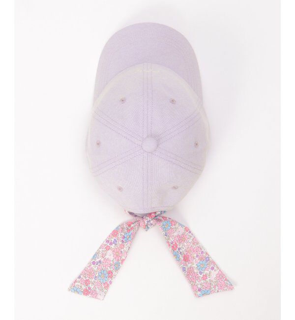ikka kids「シャンブレー後ろ花リボンキャップ」|その他|
