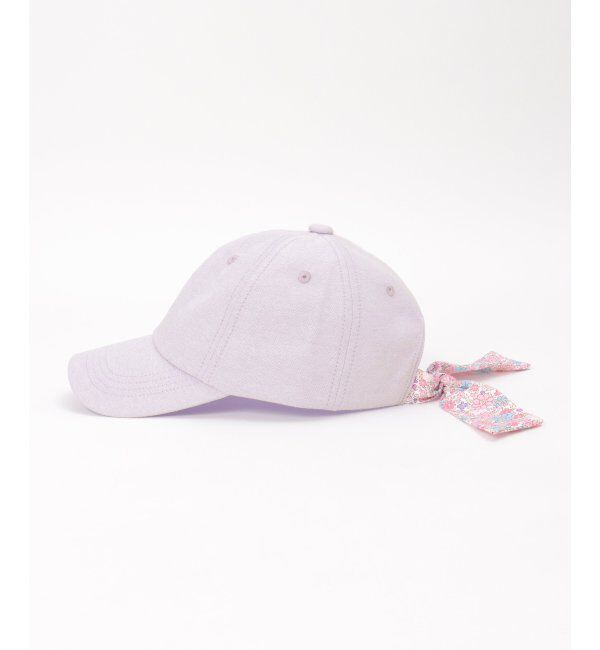 ikka kids「シャンブレー後ろ花リボンキャップ」|その他|