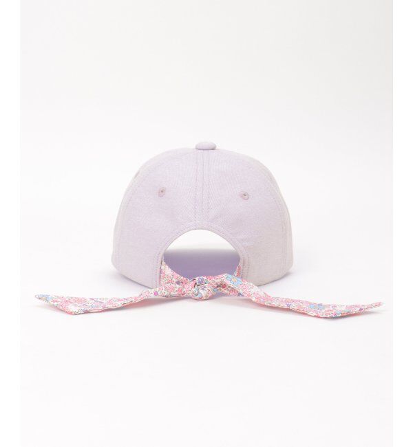 ikka kids「シャンブレー後ろ花リボンキャップ」|その他|