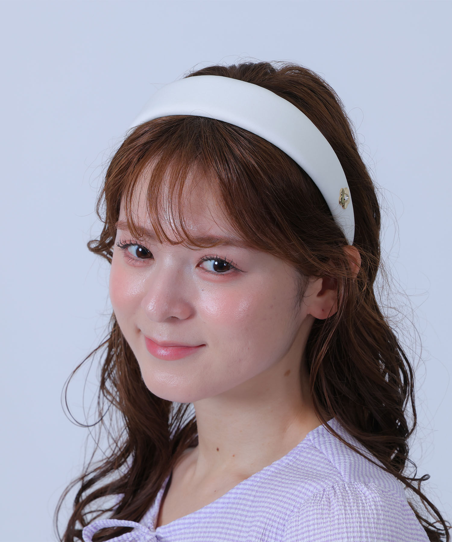 MARY QUANT「ベーシックサテン カチューシャ」|カチューシャ|ホワイト