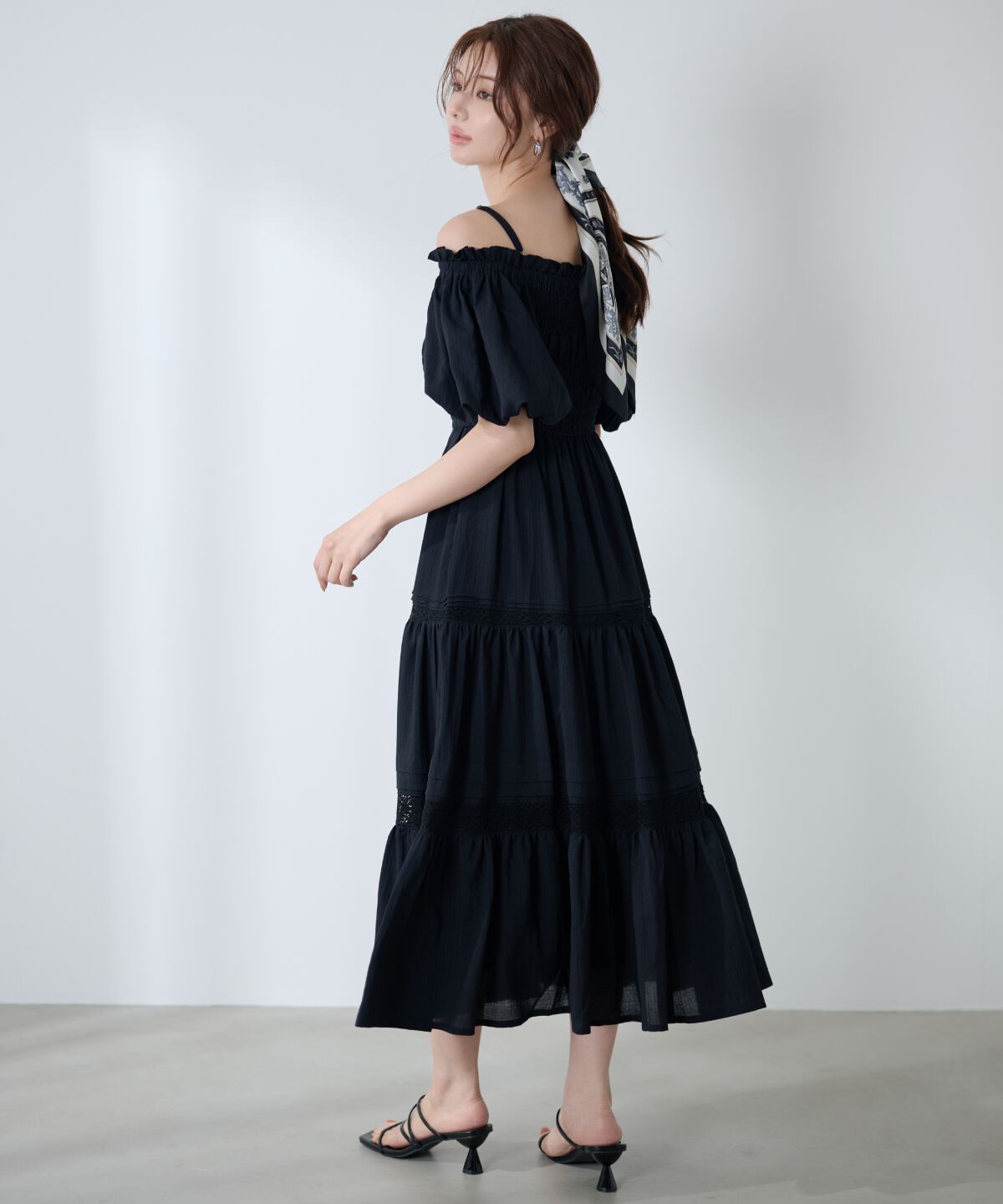 アンドクチュール「ピンタックティアードワンピース」|ワンピース|