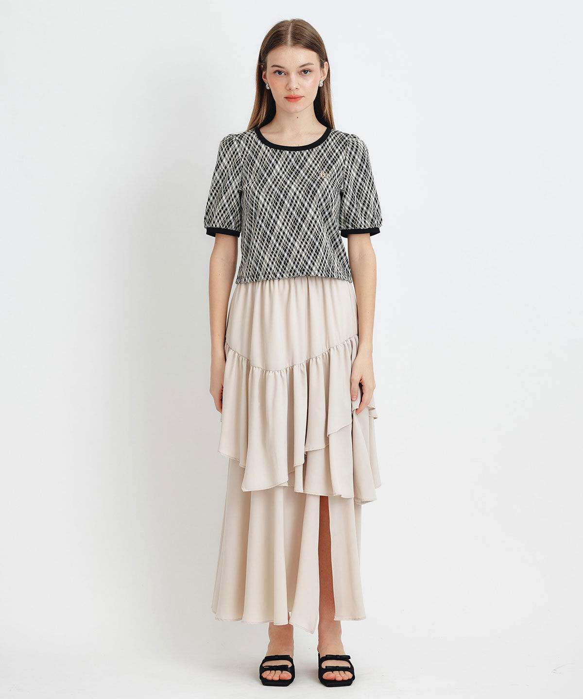 REDYAZEL「ジャガードカットロゴプルオーバー」|ニット・セーター|
