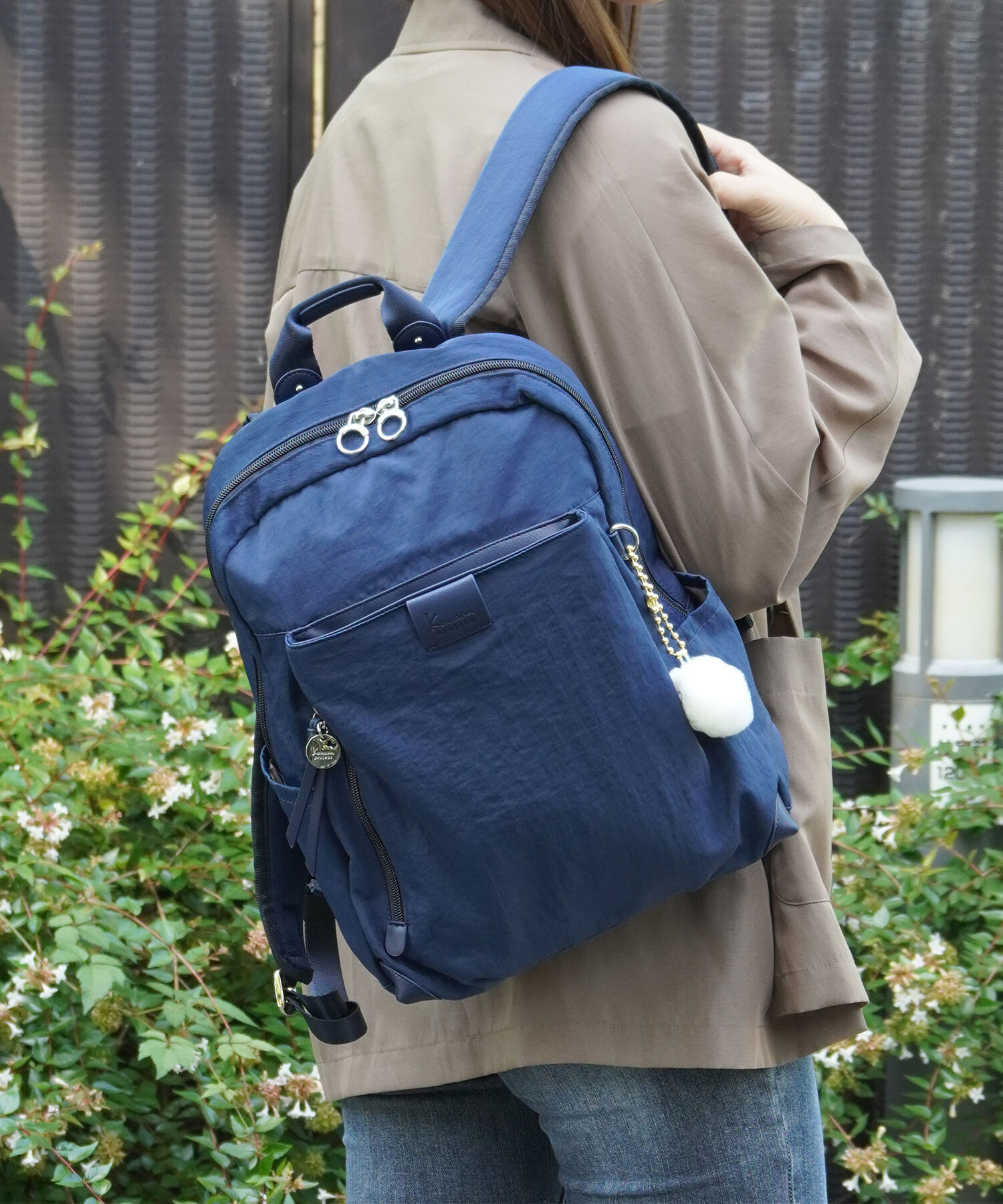 Kanana project「Kanana project／カナナプロジェクト ECD-1 軽量 リュックサック 14L 19084 レディース カバン kanana」|リュック|ネイビー