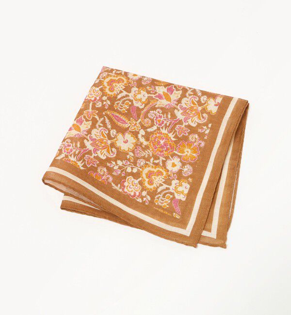 UNITED ARROWS「＜ERRICO FORMICOLA＞フラワー ポケットチーフ」|ハンカチ|MD.BROWN