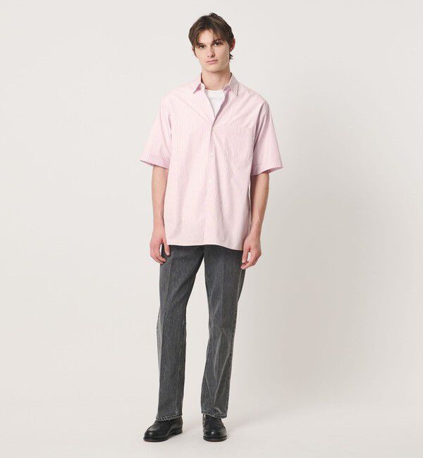 UNITED ARROWS「シルキーポプリン ワンピースレギュラーカラー ショートスリーブ シャツ」|シャツ・ブラウス|