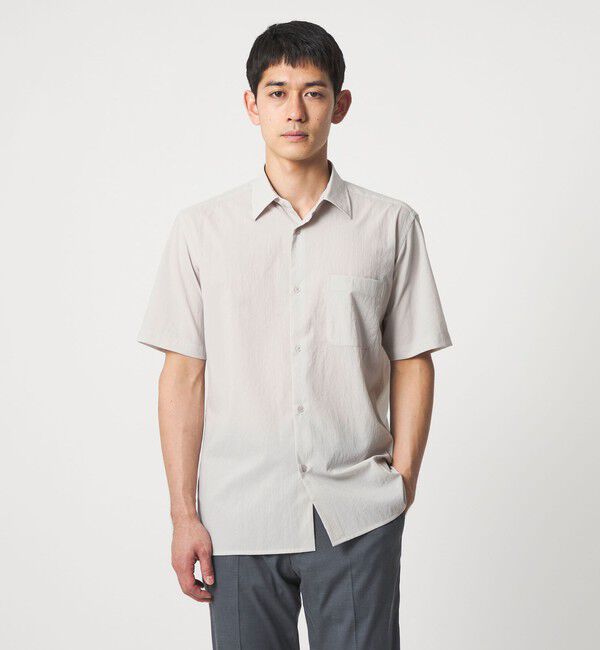 UNITED ARROWS「ショートスリーブ レギュラーカーラーシャツ UA COZY ヨコストレッチ 撥水」|シャツ・ブラウス|