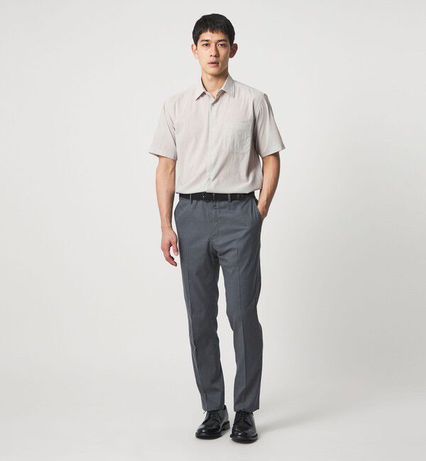 UNITED ARROWS「ショートスリーブ レギュラーカーラーシャツ UA COZY ヨコストレッチ 撥水」|シャツ・ブラウス|