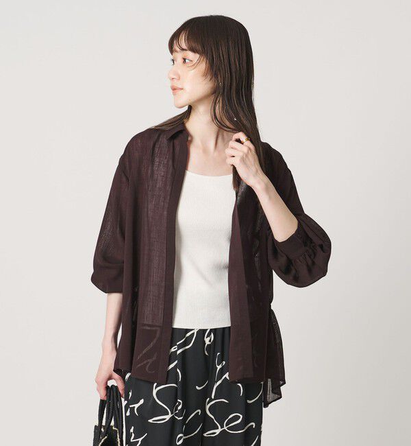 UNITED ARROWS「スラブ シアー シャツ ‐ウォッシャブル‐」|シャツ・ブラウス|