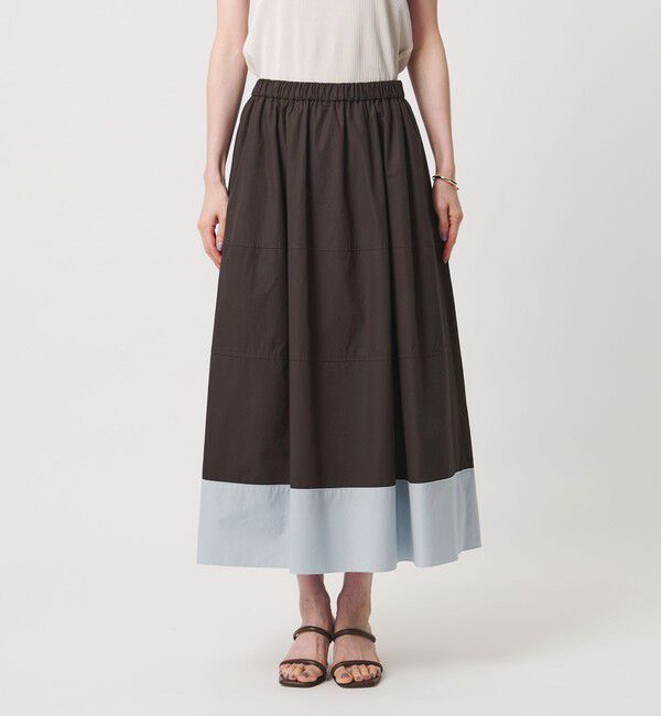 UNITED ARROWS「シルキー ギャザー フレア スカート ‐ウォッシャブル‐」|フレア|