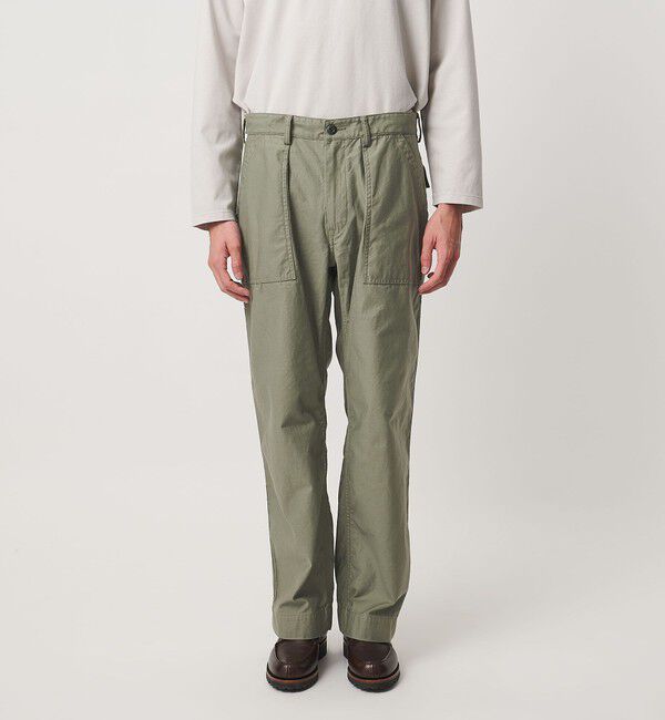 UNITED ARROWS「オーガニックコットン バックサテン ファティーグパンツ」|チノ|