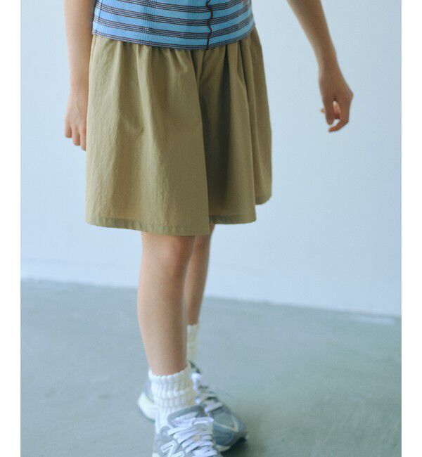 UNITED ARROWS green label relaxing「【スタメンシリーズ】タッサーフリルキュロット / キッズ  100cm-160cm」|その他|BEIGE