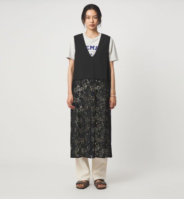 UNITED ARROWS green label relaxing「レース ドッキング ワンピース」|ワンピース|