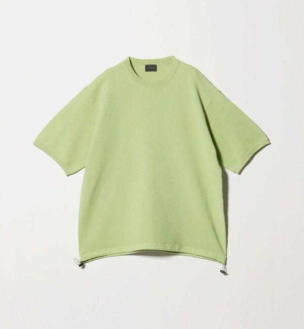 UNITED ARROWS green label relaxing「ガーター ドローコード 半袖 クルーネック ニット -ウォッシャブル・UVカット・遮熱-」|Tシャツ・カットソー|