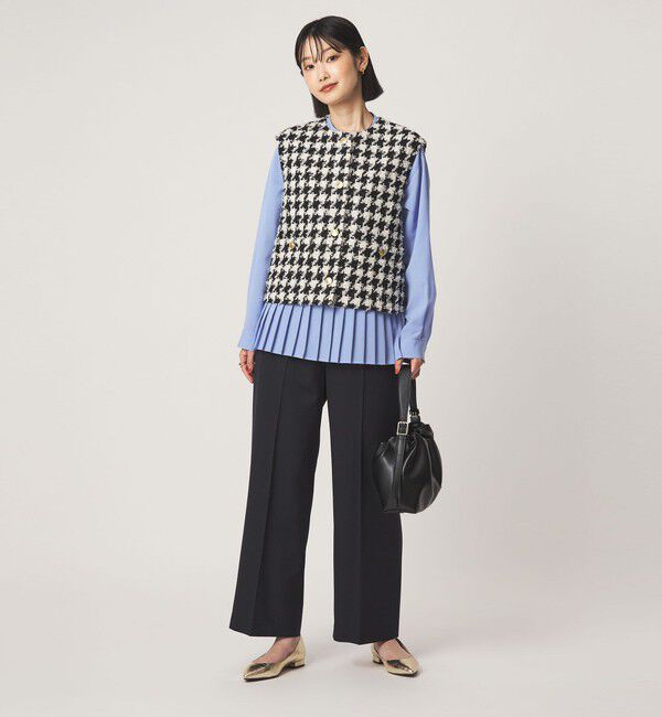 UNITED ARROWS green label relaxing「［size SHORTあり］スソ プリーツ シャツ マシンウォッシャブル 吸水速乾」|シャツ・ブラウス|
