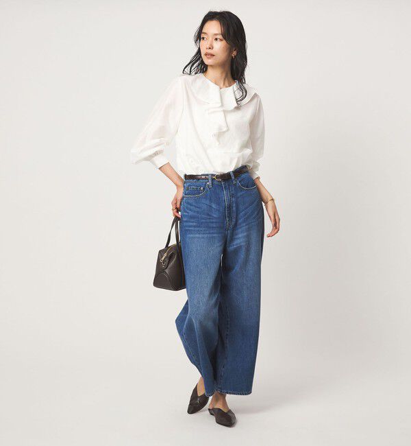 UNITED ARROWS green label relaxing「ラッフル ロングスリーブ ブラウス」|シャツ・ブラウス|
