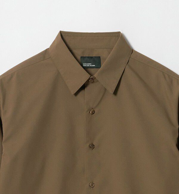 UNITED ARROWS green label relaxing「【WEB限定】JUST fit コットンライク ポリエステル 長袖 シャツ」|シャツ・ブラウス|