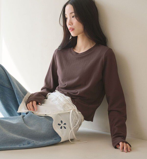 BEAUTY&YOUTH UNITED ARROWS「コットンポリエステル ラメロングスリーブカットソー」|Tシャツ・カットソー|MD.BROWN