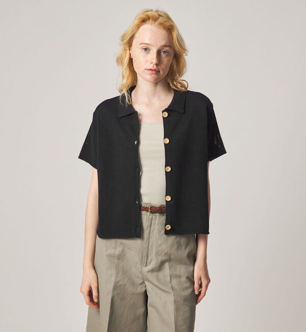 STEVEN ALAN「＜Steven Alan＞コットン ショートスリーブ カーディガン」|カーディガン|