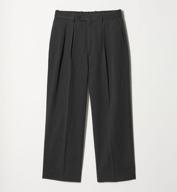 STEVEN ALAN「＜Steven Alan＞ グレース ツイル イン ツープリーツ ドレス トラウザーズII」|チノ|DK.GRAY
