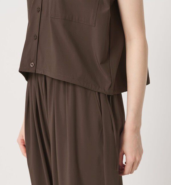 BEAUTY&YOUTH UNITED ARROWS「【WEB限定 Wardrobe DAILY MINIMAL】オープンカラーシャツ＆イージーパンツ 接触冷感 UVカット はっ水」|オールインワン|