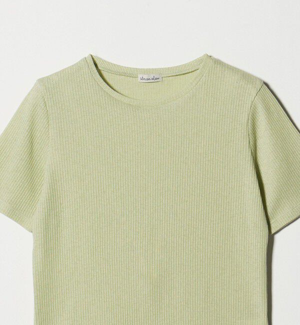 STEVEN ALAN「＜Steven Alan＞リブ ハーフスリーブ プルオーバー」|Tシャツ・カットソー|