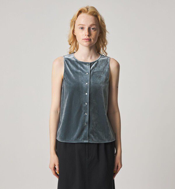 STEVEN ALAN「＜Steven Alan＞ベロア ノースリーブ」|カーディガン|