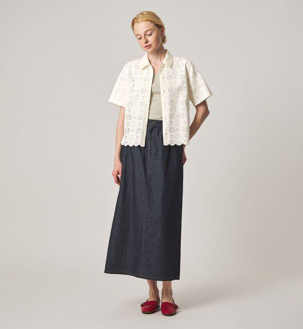 STEVEN ALAN「＜Steven Alan＞レース ショートスリーブ シャツ」|シャツ・ブラウス|