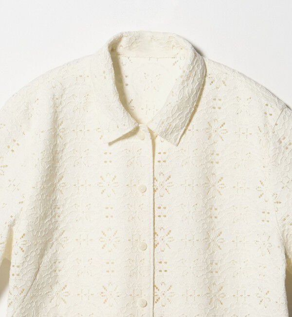 STEVEN ALAN「＜Steven Alan＞レース ショートスリーブ シャツ」|シャツ・ブラウス|