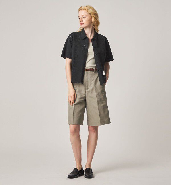 STEVEN ALAN「＜Steven Alan＞レース ショートスリーブ シャツ」|シャツ・ブラウス|
