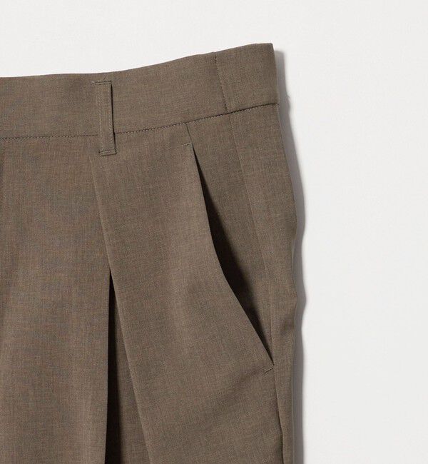 BEAUTY&YOUTH UNITED ARROWS「2タック ワイドパンツ 吸水速乾 防シワ ウォッシャブル/モカ」|その他|