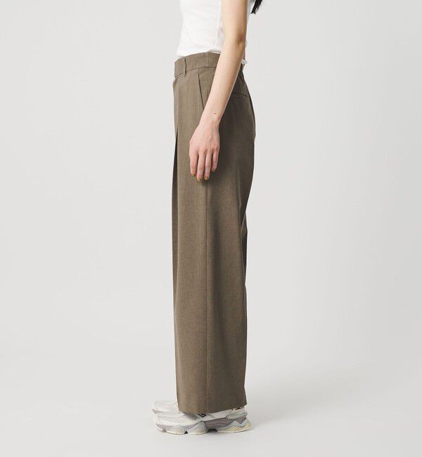 BEAUTY&YOUTH UNITED ARROWS「2タック ワイドパンツ 吸水速乾 防シワ ウォッシャブル/モカ」|その他|