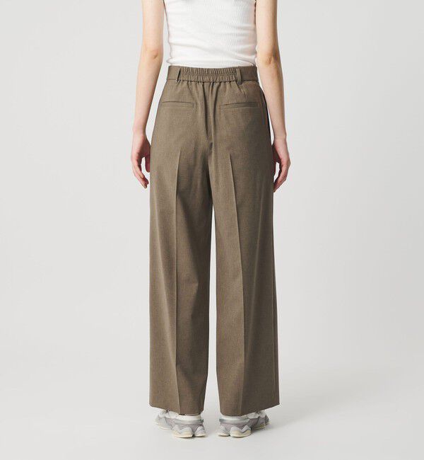 BEAUTY&YOUTH UNITED ARROWS「2タック ワイドパンツ 吸水速乾 防シワ ウォッシャブル/モカ」|その他|