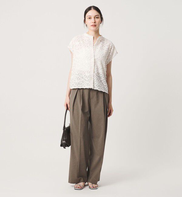 BEAUTY&YOUTH UNITED ARROWS「2タック ワイドパンツ 吸水速乾 防シワ ウォッシャブル/モカ」|その他|