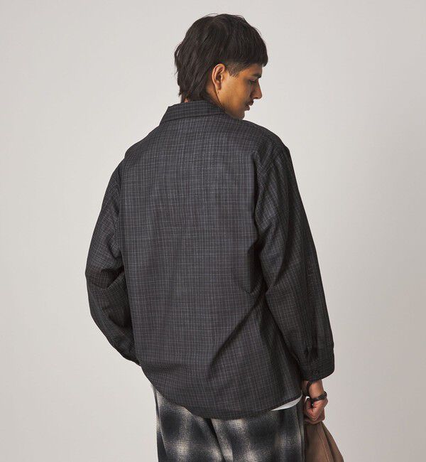 STEVEN ALAN「＜Steven Alan＞ ウール チェック オープンカラー オーバー シャツ」|シャツ・ブラウス|