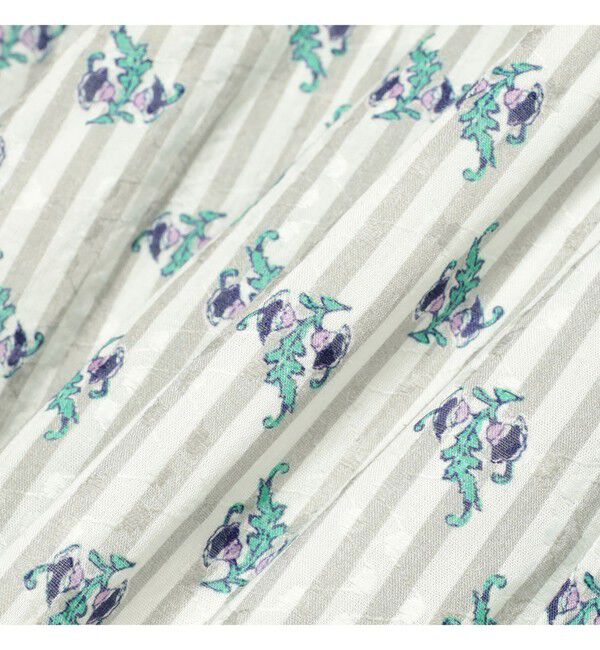 Demi-Luxe BEAMS 「ne Quittez pas / スモール フラワー ギャザー ワンピース」|ワンピース|