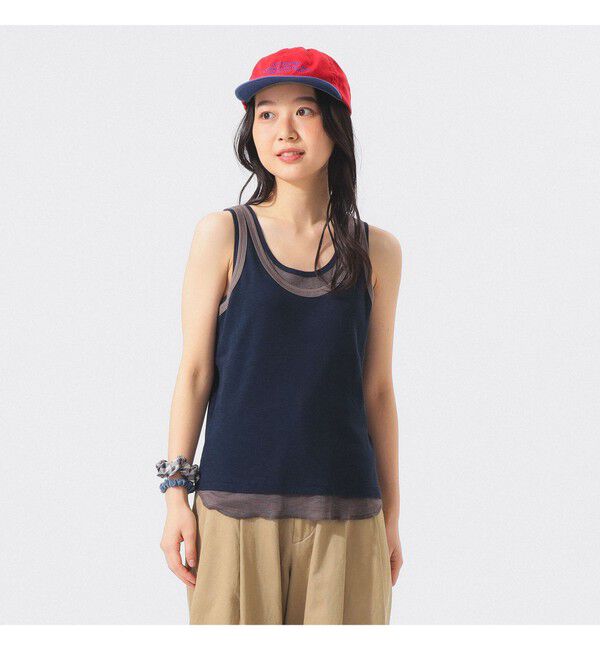 BEAMSBOY「レイヤード タンクトップ」|Tシャツ・カットソー|NAVY