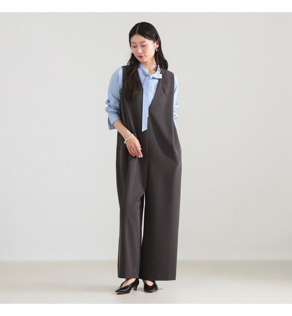Demi-Luxe BEAMS 「ギャバジン オールインワン」|オールインワン|CHARCOAL.GREY