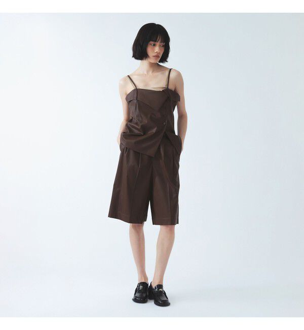 Ray BEAMS 「フェイクレザー アシンメトリー キャミソール」|キャミソール|