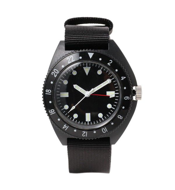 BEAMS PLUS「MIL TRAVEL WATCH TYPE-P24」|腕時計|BLACK