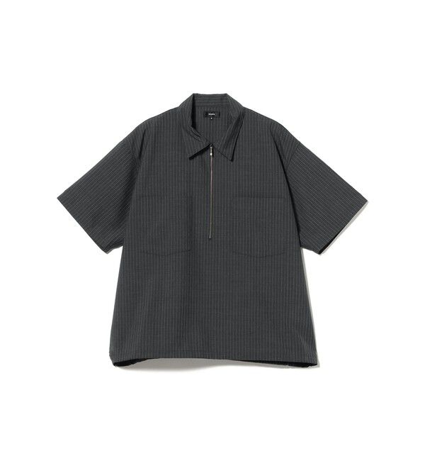 BEAMS「TW ハーフジップ シャツ【ワイドフィット】」|シャツ・ブラウス|CHARCOAL.G