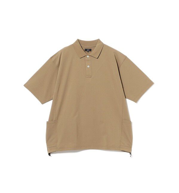 BEAMS「BEAMS｜サイド ポケット ポロシャツ｜吸湿速乾｜ストレッチ｜テックポロ｜オンオフ兼用」|ポロシャツ|