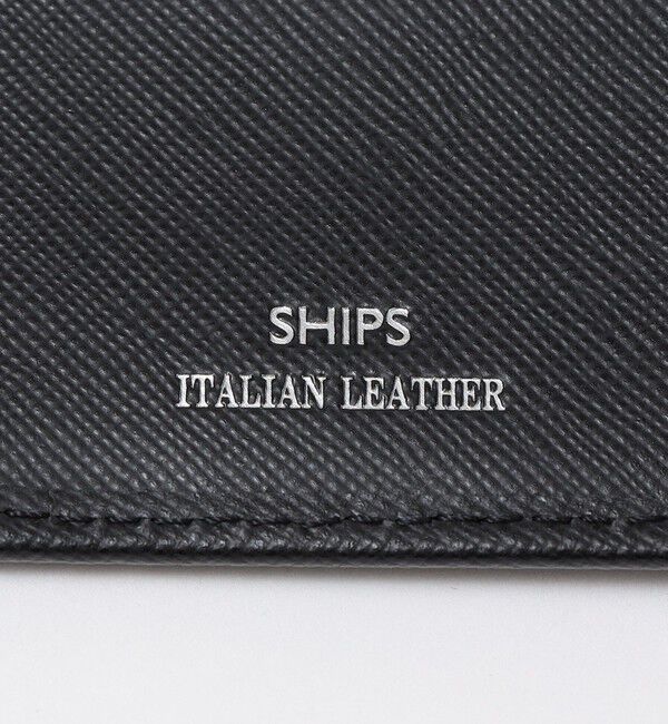 SHIPS「SHIPS:【SAFFIANO LEATHER】 イタリアンレザー 2つ折 財布」|財布|