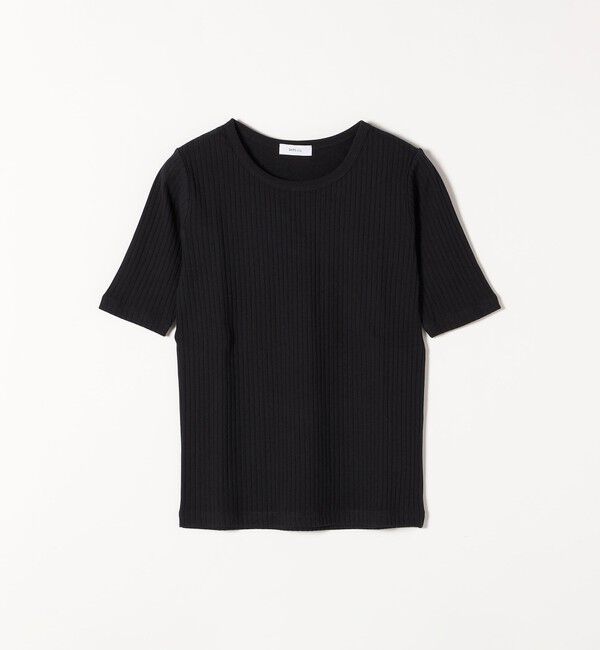 SHIPS any「《一部追加予約》【WEB限定】SHIPS any:〈洗濯機可能〉テレコ リブ ハーフスリーブ TEE」|Tシャツ・カットソー|