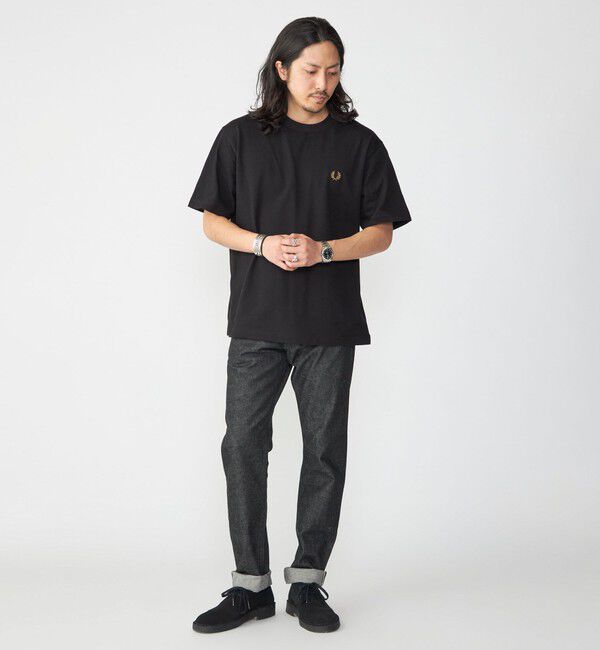 SHIPS「【SHIPS別注】FRED PERRY: SOLOTEX(R) 鹿の子 ワンポイント ロゴ Tシャツ24SS」|Tシャツ・カットソー|