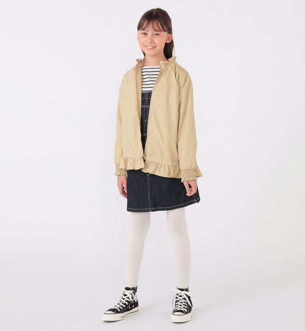 SHIPS KIDS「SHIPS KIDS:140～150cm / 〈撥水〉 フリル パーカー」|その他|