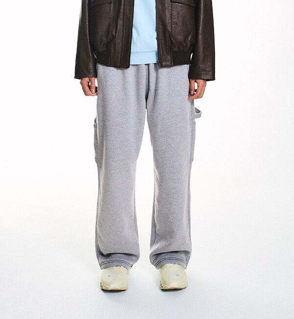 SHIPS「NEO BLUE: BAGGY CARPENTER SWEAT PANTS」|チノ|グレー