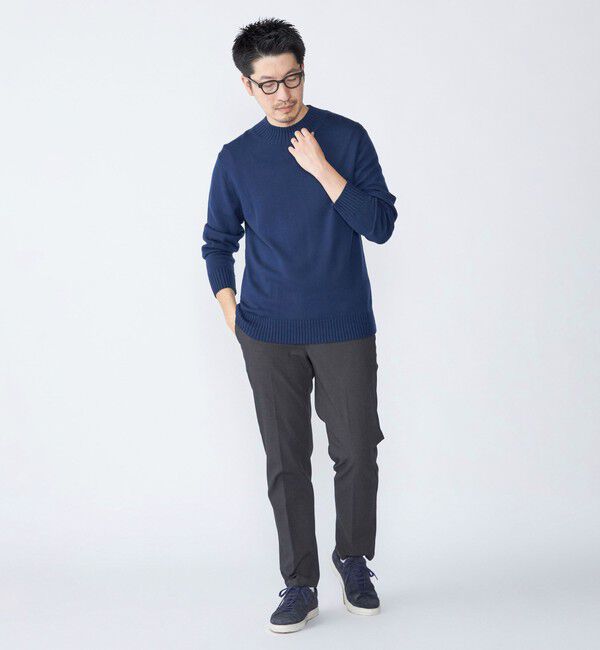 SHIPS「SHIPS: 〈手洗い可能〉ノープリーツ ツイル 4WAY ストレッチ パンツ」|スラックス|